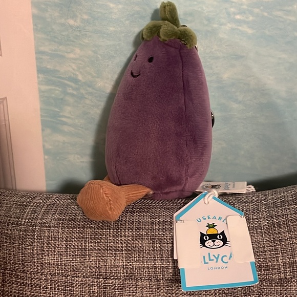 Jellycat Vivacious Aubergine Bag Charm - Picture 2 of 5